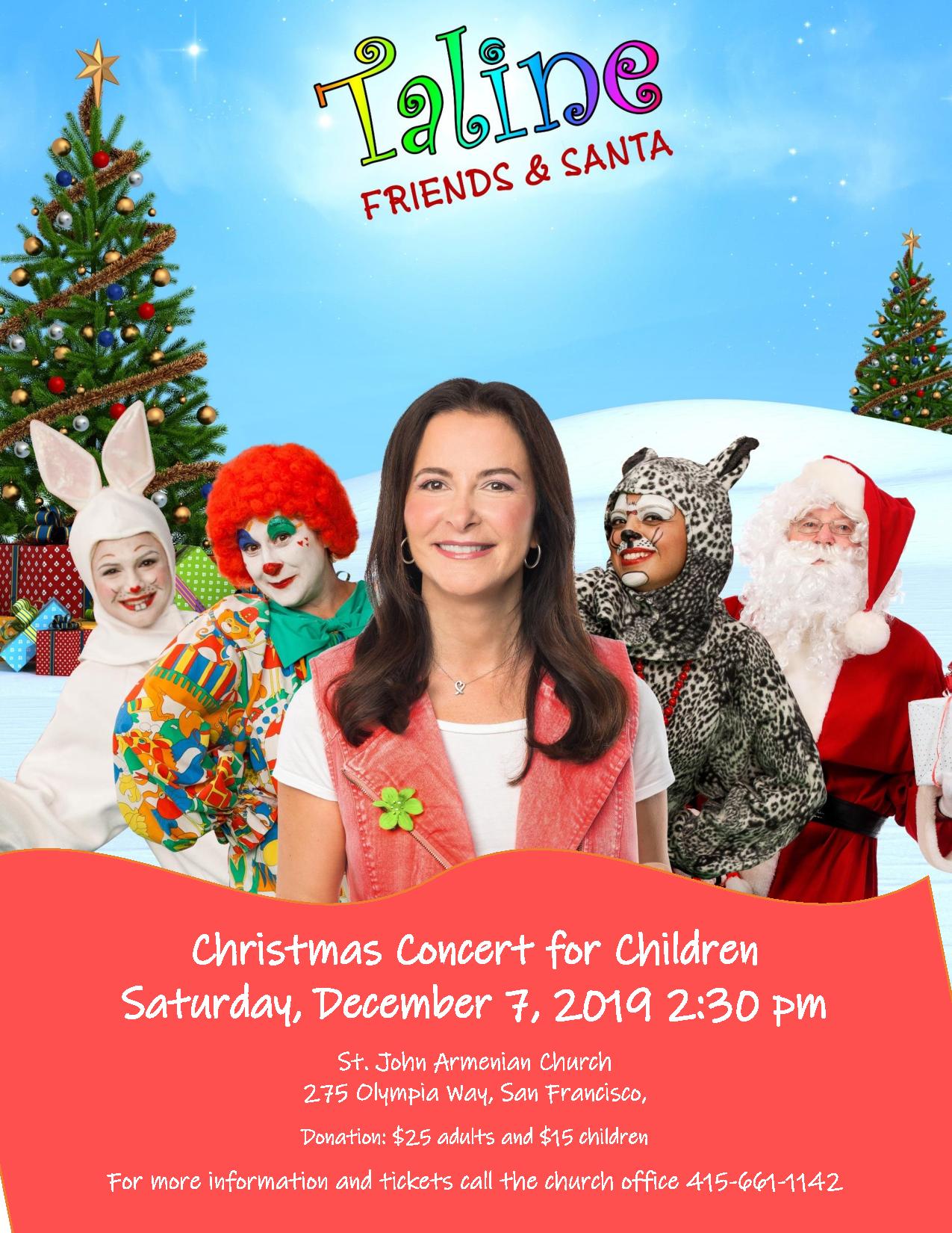 Taline And Friends Special Christmas Concert St John Armenian 